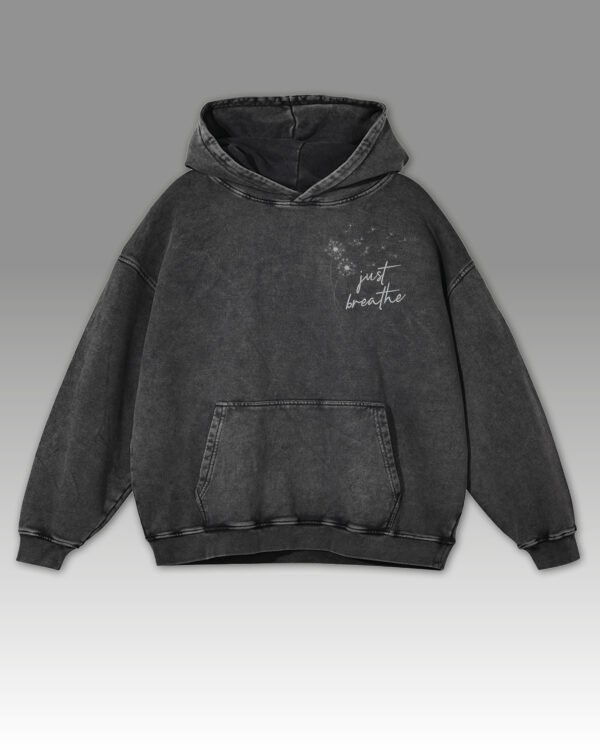 Bluza oversize z kapturem Just Breathe Edycja Silver